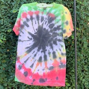 Irie Vibes Tie Dye Short Sleeves T-shirt.